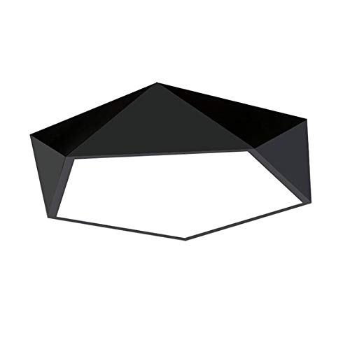 Preisvergleich Produktbild Led Deckenleuchte Schlafzimmer Moderne, einfache Persönlichkeit kreative Wohnzimmer Studie geometrisch geformte Lampe 420 * 420 * 120 Mm, Schwarz