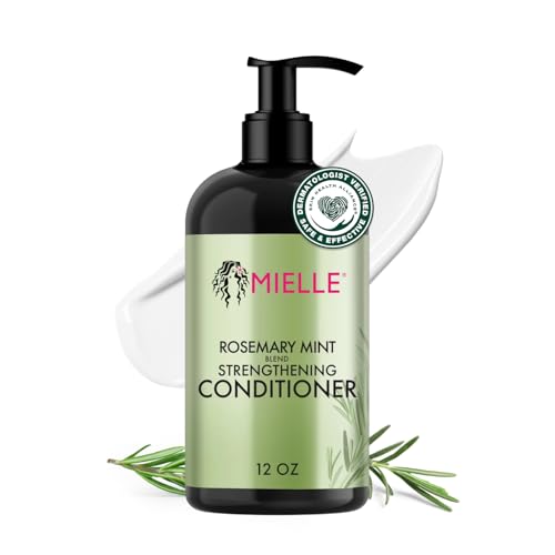 Mielle Organics Rosemary Mint Strengthening Hair Conditioner for Women & Men - Biotin Infused...