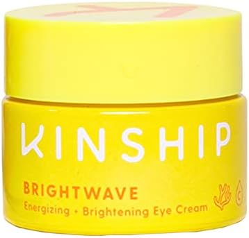 Kinship Brightwave Vitamin C Brightening + Energizing Eye Cream - VItamin C + Chaga Mushroom Dark Circle Eye Cream - Diminishes Fine Lines & Under Eye Bags (0.5 oz)