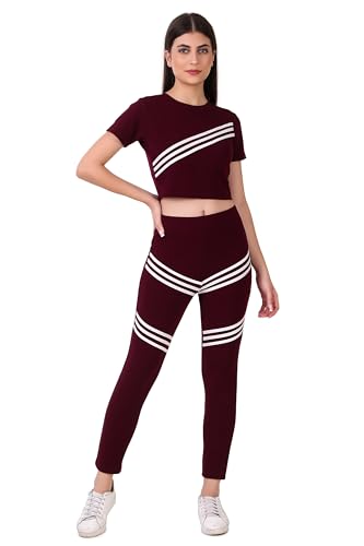 Image of JM Women's Atheletic Gym Wear Set| Co-ord set | Top & Botton Set|Running Suit for Girls & Women