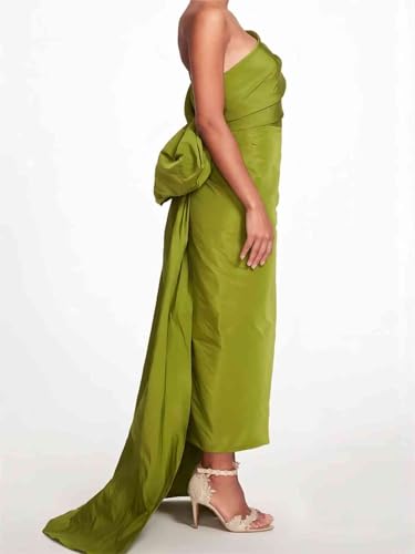 Elegant Sheath/Column Wedding Guest Dress Vintage Evening Dress Sexy Prom Dress Taffeta Sweep/Brush Train 20254