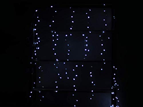 Cascata de Luz Led 400 LED 4x2.2m Fixa Branco Frio 220v