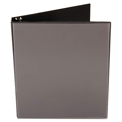 Universal Unv20961 Economy 1 In. Capacity 11 In. X 8.5 In. Round 3-Ring View Binder - Black #TOP4