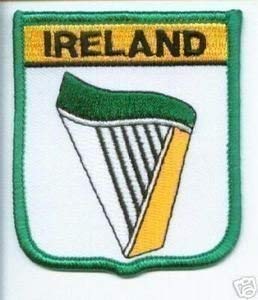 Ireland Irish HARP Embroidered Patch Badge