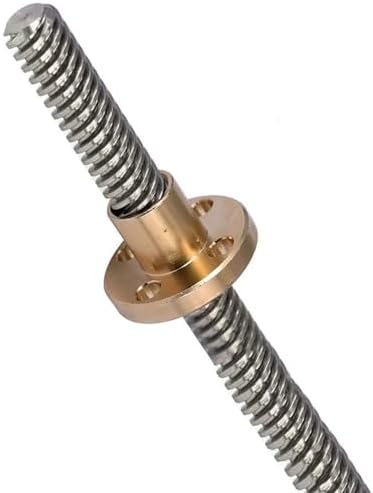 T8-Stange und Mutter, Gewindestangen-Leitspindel, Leitspindel mit T8-Messingmutter, Edelstahl T8-Stange und Mutter, Gewindestangen-Leitspindel, Leitspindel mit T8-Messingmutter, Edelstahl