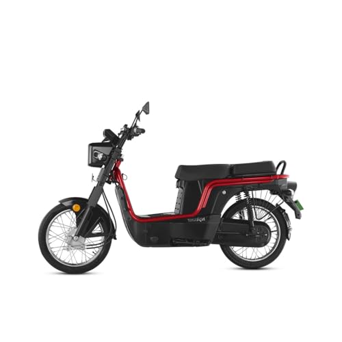 Image of Kinetic Green E-Luna X3 Plus High Speed Electric Scooter with charger - Mulberry Red - Ex-Showroom