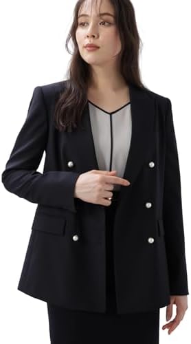 Amazon | [ピンキーアンドダイアン] ダブルブレストジャケット (パール