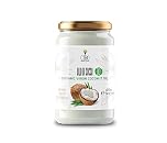 Cibo Olio di Cocco Biologico Extra Vergine 500ml - Spremuto a Freddo, Non Raffinato - Puro al 100% per Cucina e Cosmesi