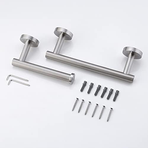 KES Toilet Roll Holder and 23CM Towel Rail Set Wall Mounted Bathroom Accessory Set 2 Pieces SUS304 Stainless Steel Brushed Finish, LA202S23DG-22