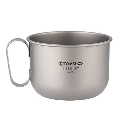 Domary Cup, 500ml Lightweight Camping Mug with Leak Proof Lid for Coffee Tea Travel Hiking Backpacking (Cup)