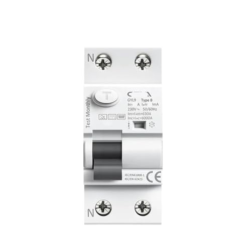 Disjoncteur GYL9 Type B 2P 40A avec haute capacité de coupure électromagnétique 6KA