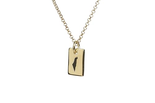 Collier Carte d'Israël Or vêtement du quotidien et élégance des fêtes juives