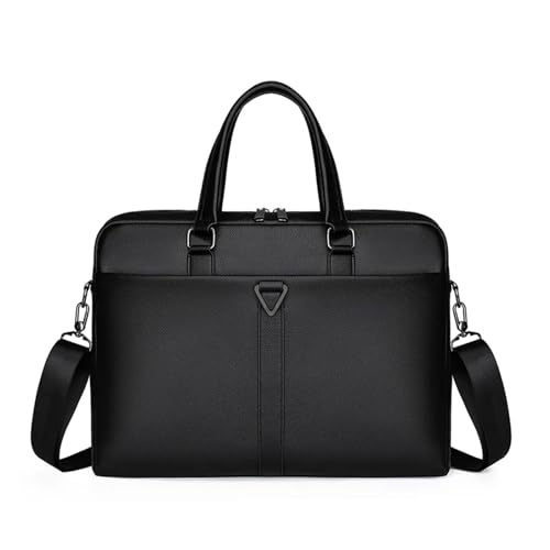 Bolso de hombro para portátil de 15,6 pulgadas negro que ofrece la máxima comodidad y elegancia