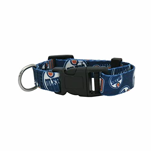 Edmonton Oilers Dog Pet Collar Medium Team Color