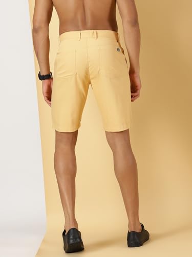 Image of Thomas Scott Men's | Solid | Chino Shorts | Regular Fit | Cotton Elastane | Above Knee | Casual Short
