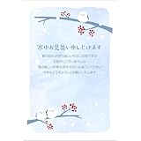 寒中見舞いハガキ 10枚 切手付き官製はがき アルファプリントサービス公式〈KC115 雪の妖精〉