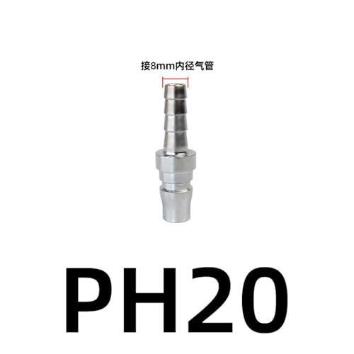 Plus de fuite d'air avec le connecteur pneumatique autobloquant mâle PH20