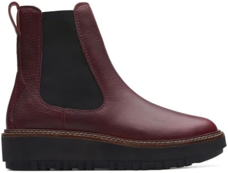 Clarks Women's Orianna Up Chelsea Boot, Burgundy Leather, 6.5 Review | Image 3