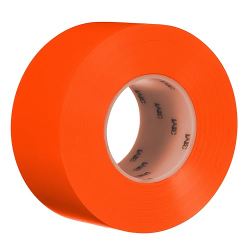 3M Durable Floor Marking Tape 971, Orange, 3 in x 36 yd, 17 mil, Heavy Duty Vinyl Great for High-Traffic Areas, Color-Coding, Vibrant Color, Clean Removal