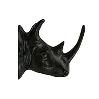 3GO 30GO Cast Iron Dragon Wall Hook - 5\" Medieval Dcor Hanger for Coats & Keys, Rustic Western Farmhouse Decor with Mounting Hardware