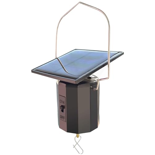 Aoedelyart Solar Powered Wind Spinner Motor Eco-Friendly,Outdoor Solar Energy Operated Hanging Display Mobile Rotating Motor for Sun Catchers,Wind Chime,Garden Decor,Hanging Ornament-Black