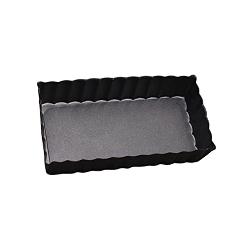 MAGICLULU Teglia Da Forno Rettangolare Antiaderente 4 Pollici Con Fondo Rimovibile, Stampo Per Crostata in Acciaio Resistente Facile Da Pulire, Utensile Per Quiche Per Cottura in Forno Domestico