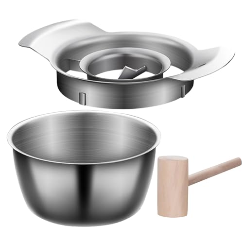 Wezalget Set di utensili per sbucciare il melograno | Sbucciatore per melograno in acciaio inox con ciotola antiscivolo - Per cucina e casa