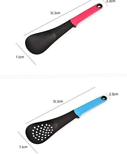 Küchenhelfer Set Silikon-Kochutensilien-Set mit Halter-Küchenutensilien Antihaft-Pfanne Hitzebeständiges Nylon-Silikon-Backset Hygienisch