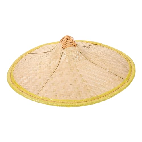 Chapeau de pêche en bambou traditionnel imperméable 35cm pour performance
