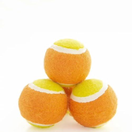 Image of GIRLYZ Attire Cricket Ball Light Weight | Made for Cricket Training | Tennis Training, (Two Shade Rubber Ball(Pack of 3 Ball))
