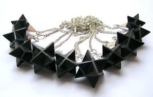 Hermoso lote de diez negro turmalina merkaba estrella péndulos cristal curación reiki dowsing bienestar energía psíquica feng shui hombres mujeres regalo metafísica piedra preciosa protectora meditación aura