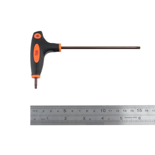 Image of Antrader T20 Torx Screwdriver,Anti Tamper Proof Torx Key,S2 Steel T-Handle Dual End Wrench-2Pcs