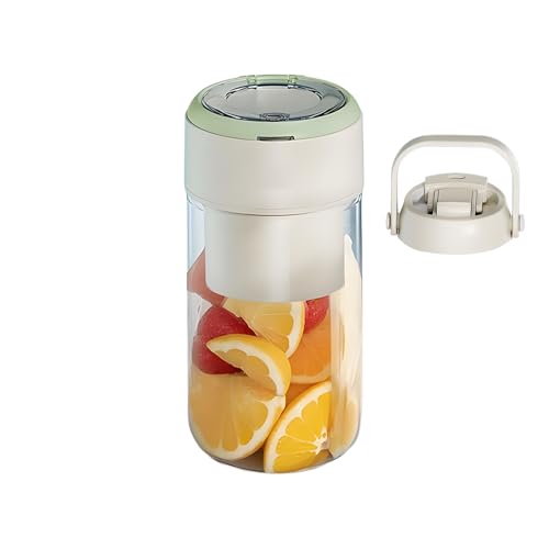 Batidora Personal Portátil,Exprimidor de Frutas a Prensado en Frío con USB | Licuadora para Batidos Antiderrames,para Cítricos Limón Naranja Pera en Cocina Hogar Acampada Oficina Preparación