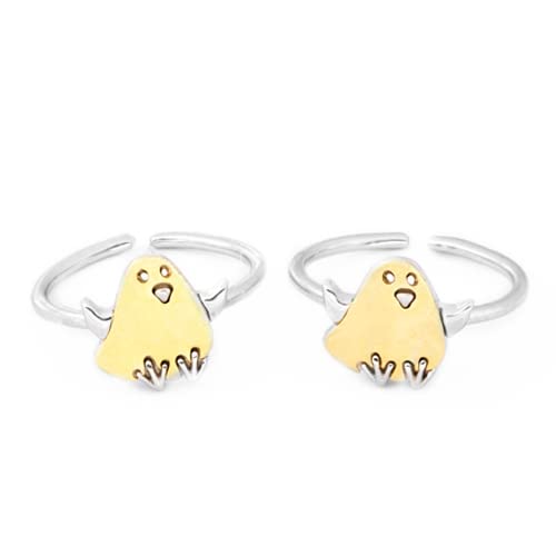 Pure 925 Sterling Silver Toe Ring | Chirpy Bird Toe Ring | 2 Tone Finish-Golden And Silver, No Stone | Adjustable Toe Ring For Women (4 gms)-image-10
