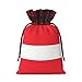ZZYYDS Austrian flag Christmas gift bags, suitable for Christmas and holiday gift bags Small (7-12 inches)