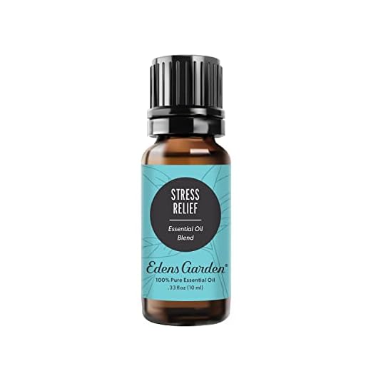 Edens Garden Stress Relief Essential Oil Synergy Blend, 100% Pure Therapeutic Grade (Undiluted Natural/ Homeopathic Aromatherapy Scented Essential Oil Blends) 10 ml