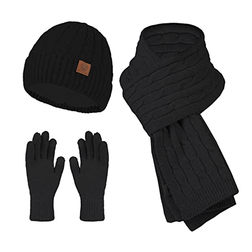 Ensemble polaire femme bonnet écharpe gants anti-froid pour protection intégrale