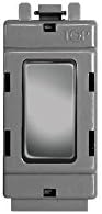 BG Electrical GBS12 Nexus Grid Brushed Steel 2 Way 20A 1 Module SP Modular Switch