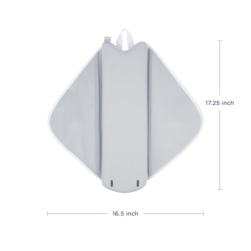 Ubbi Bathtub Elbow Rest Pad, Cushioned Arm Pad for Bath Time with Baby, Toddlers and Kids, Gray