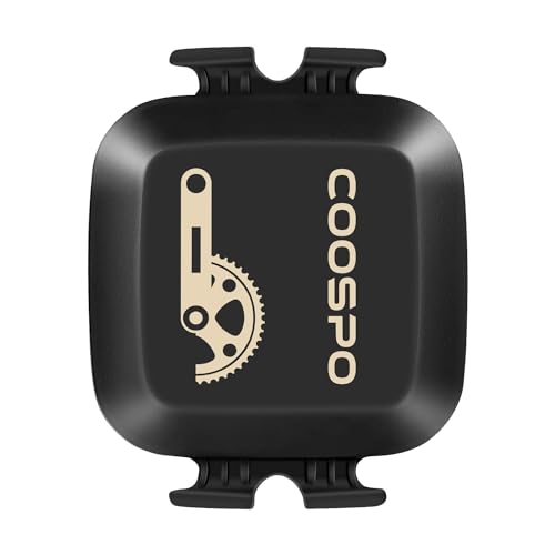 COOSPO Bike Cadence Speed Sensor BK467 Bluetooth ANT+ Cadence Sensor for GPS Bike Computers Tracking Cycling Speed and Distance RPM Sensor Compatible with Zwift Wahoo Peloton Openrider Rouvy APP