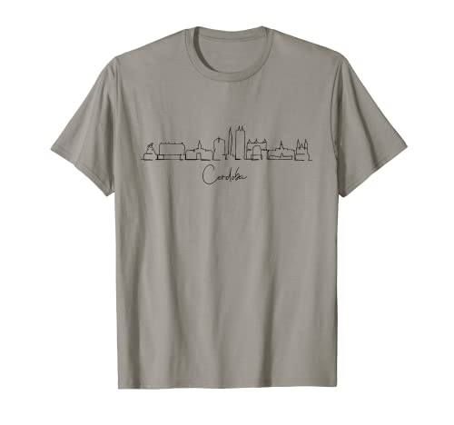 ciudad horizonte viaje recuerdo turista Córdoba España Camiseta