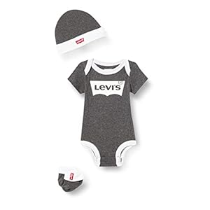 Levi’s Kids Unisex_Adult Lhn Batwing Onesie Hoed Bootie Tuinbroek