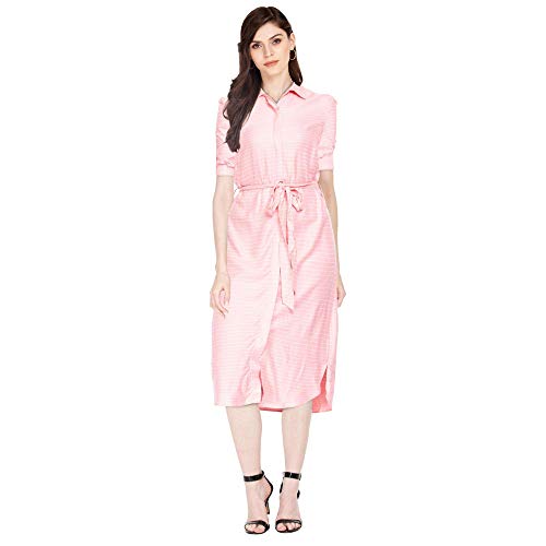 Image of STOP by Shoppers Womens Round Neck Floral Printed Shift Dress