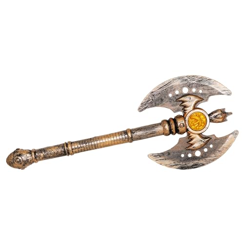 Toyland® 41 cm (16 Zoll) realistisches metallisches Kampfaxt-Spielzeug – Thor & Wikinger Rollenspiel-Kostümzubehör – Rollenspiel – 1 zufällig ausgewählt