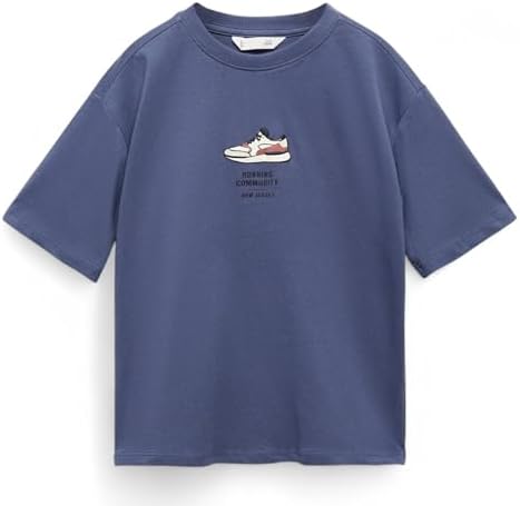 Alan Jones Clothing Boys Oversized Cotton Printed T-Shirt | Round Neck, Short Sleeves, Casual Wear