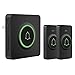 AVANTEK DB-21 Waterproof Wireless Doorbell Operating at Over 1300 Feet, 2 Remote Buttons Can Have Different Tones, 52 Melodies, CD Quality Sound and LED Flash