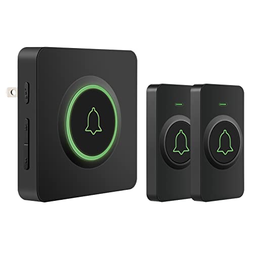 AVANTEK Wireless Doorbell over 1300 Feet Wireless Range, DB-21 Waterproof Door Bell Kit with 2 Buttons, 56 Melodies & 5 Volume Levels