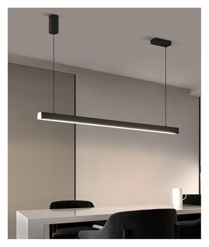 Lustre cuisine à manger LED noir pour remplacer les suspensions obsolètes et sombres