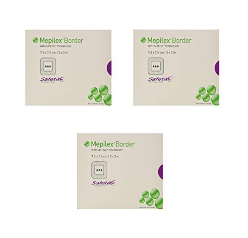 Mepilex Border Self-Adherent Absorbent Foam Dressing - Size 3 x 3
