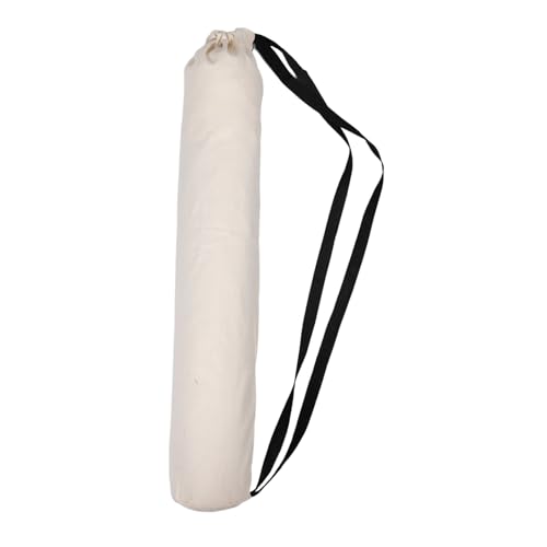 Bolsa de yoga elegante para el gimnasio BESTYASH mediana en tela Oxford color crema de 88 cm